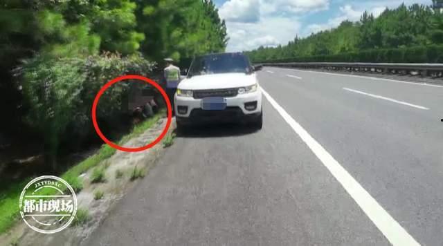 男子带家人高速上吃瓜,男子带家人高速路旁吃瓜，引发网友热议